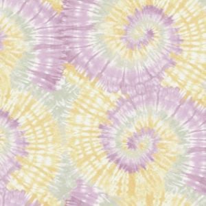 Pink Banana Tie Dye Ombre Design Printed French Terry Fabric by the Yard