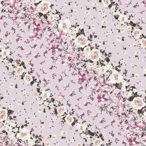Dusty Blush Rose Small Floral Design Printed Rayon Spandex Jersey Knit Fabric