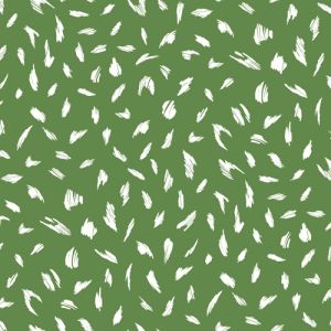 Green Off White Animal Skin Pattern Printed Stretch Satin Fabric