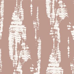 Mauve Ivory Tie Dye Ombre Pattern Printed Poly Moroccan Fabric by the Yard