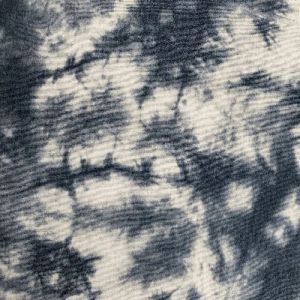 Silver Ink Tie Dye Pattern Printed on French Terry Fabric