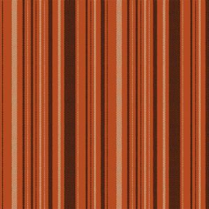 Spicy Orange Black Textured Stripes Design Printed Wool Peach Fabric