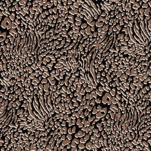 Black Toffee Animal Skin Printed on ITY Stretch Jersey Knit Fabric Twist Yarns ITY
