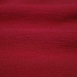 Red Bubble Chiffon Fabric Textured Chiffon