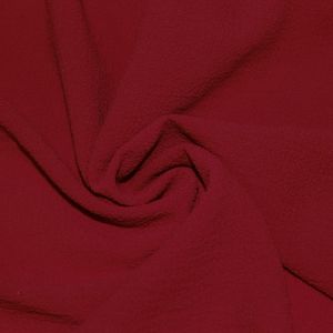 Red Bubble Chiffon Fabric Textured Chiffon