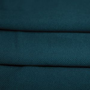 Teal Stretch Pique Knit Fabric