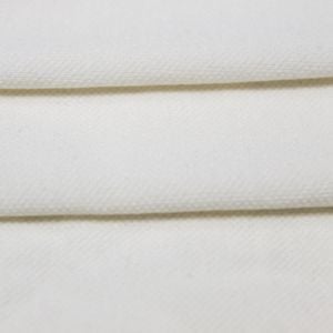 White Stretch Pique Knit Fabric
